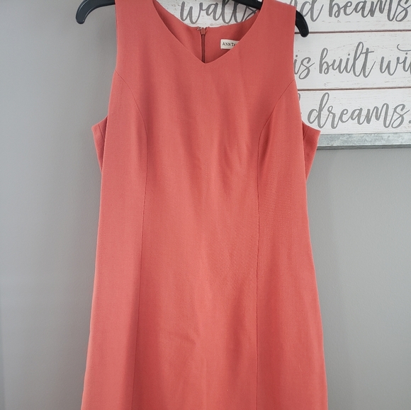 Ann Taylor Salmon Sheath Dress - Picture 1 of 6